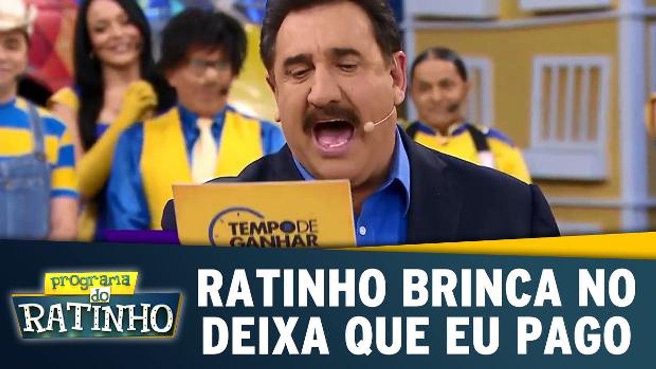 Ratinho brinca no Deixa Que Eu Pago
