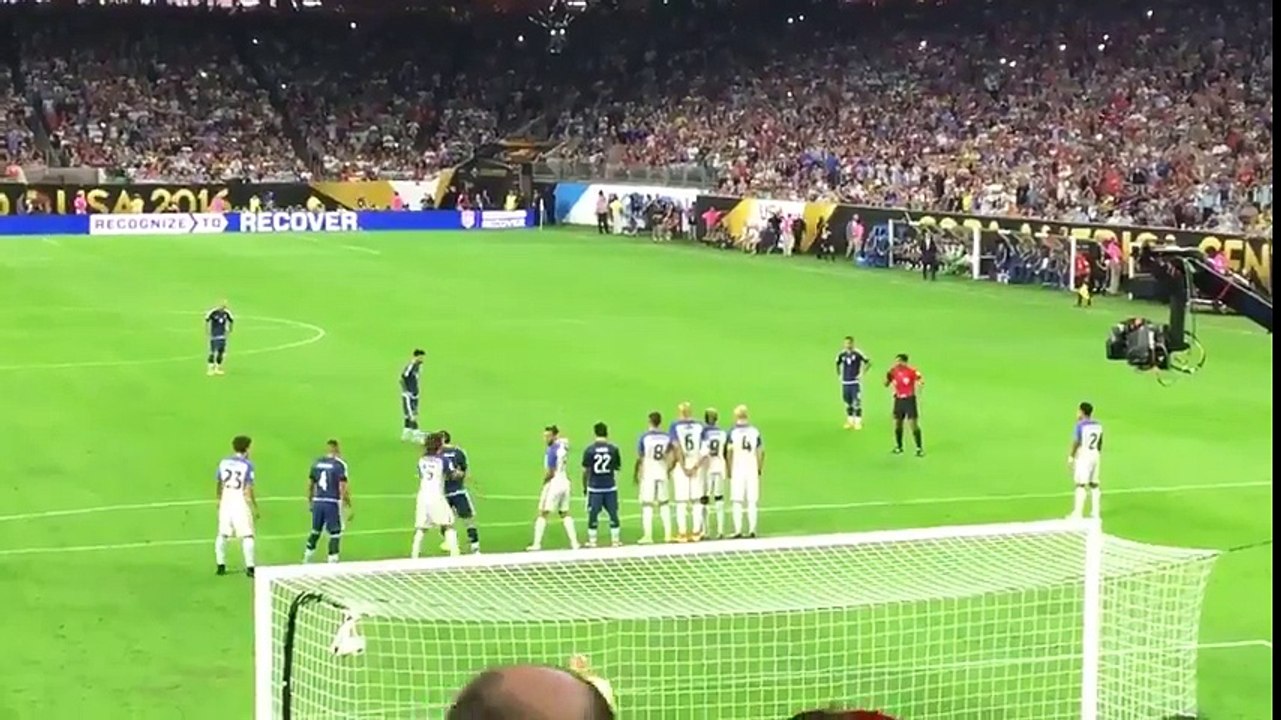 Leo Messi Amazing Free Kick Goal Copa America - Argentina vs USA Houston 2016