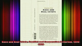 READ book  Race and Real Estate Conflict and Cooperation in Harlem 18901920 Full Free