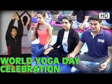 World Yoga Day Celebrations | Tiger Shroff, Arbaaz Khan & Tara Sharma
