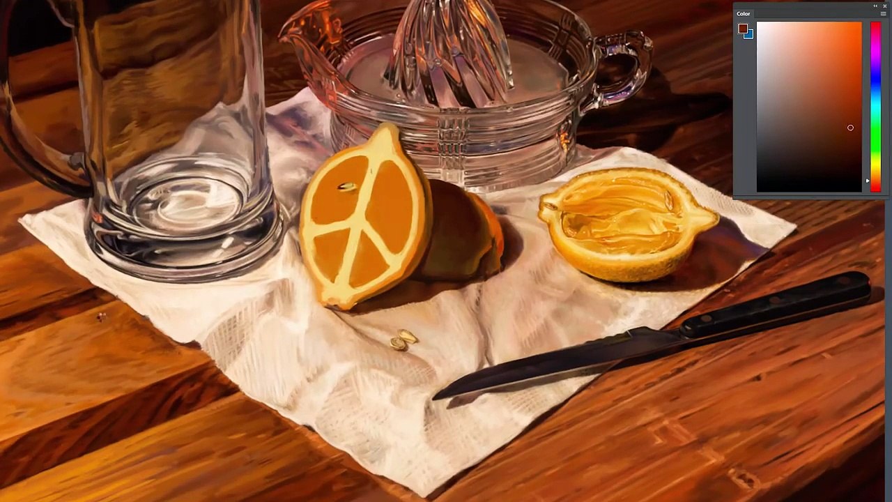 Peace of Fruit - digital painting time-lapse - 150 hours in 8 minutes