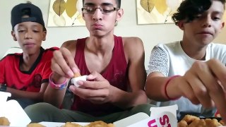 Our First Eating Challenge! (Post Workout Meal) 20 McNuggets