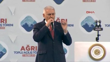 Ağrı- Başbakan Yıldırım Ağrı'da Konuştu