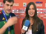 Iker Casillas Kiss Sara Carbonero After Title WC2010 Spain