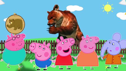 Peppa Pig   Peppa Pig Zoo Trip and Safari Wildlife Finger Family Song!ABC Song Bus Song New 2016