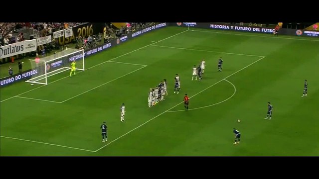 Lionel Messi Fantastic Free Kick Goal VS USA