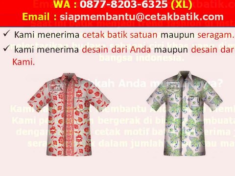 0877-8203-6325 (XL) SERAGAM BATIK PEMDA