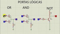 Portas lógicas com resistores, diodos e transistor