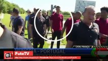 CRISTIANO RONALDO ATIRA MICROFONE DA CMTV PARA UM LAGO