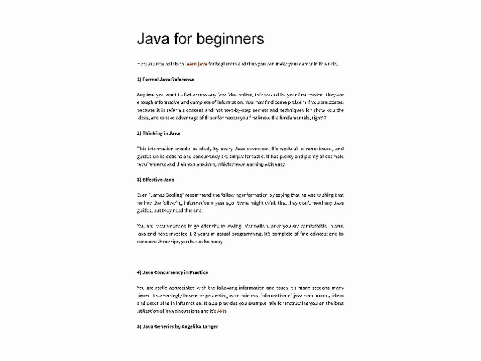 javabeginners