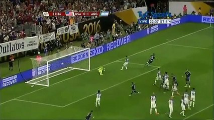 Coup franc exceptionnel de Lionel Messi - Copa America