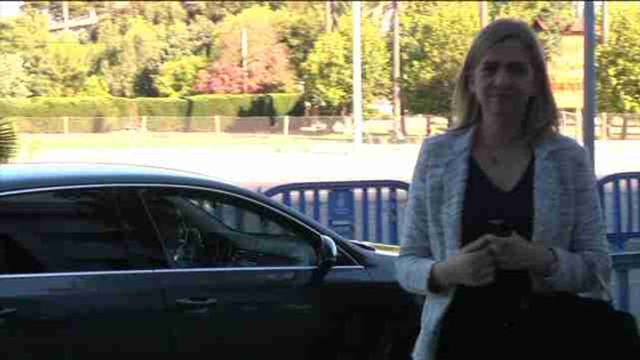 La infanta Cristina asiste al final del juicio de Nóos