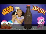 BASHING 3 Giant Chocolate Kinder Surprise Eggs - Monster High - Peppa Pig - MLP Toy Opening