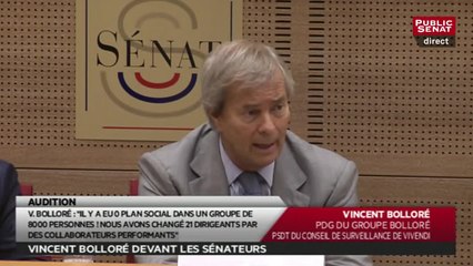 Vincent Bolloré : "Il n'y a pas un groupe de télévision crypté dans le monde qui fait du clair"