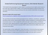 Global Earthmoving Equipment Industry 2016 Market Research Report