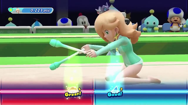 Gameplay de Gimnasia rítmica en Mario & Sonic en los JJ.OO de Río de Janeiro 2016