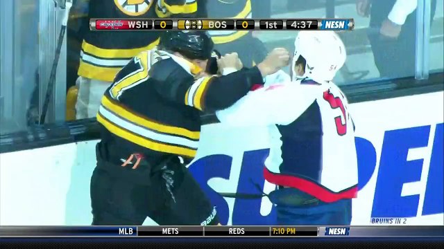 Milan Lucic fights Joel Rechlicz w/SlowMo 9/23/13