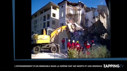 L’effondrement d'un immeuble dans la Drôme fait six blessés et une disparue (Vidéo)