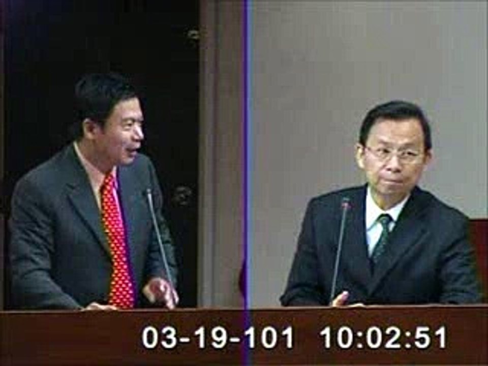 2012-03-19 吳育仁委員於衛環會質詢六輕議題