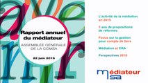 Le rapport du médiateur de la MSA : AG 2016