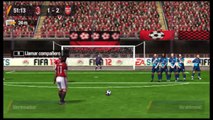 Fifa 12 PSP Gameplay AC Milan Vs Arsenal [2º Tiempo] [HD]