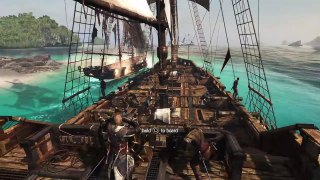 Assassin's Creed IV Black Flag PS4, ,No HUD, Pirating in action