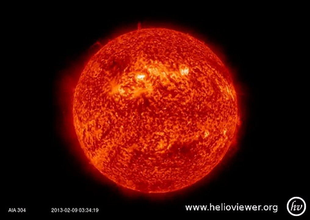 AIA 304 (2013-02-08 16:29:19 - 2013-03-08 13:39:31 UTC)