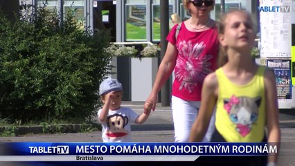 MESTO POMÁHA MNOHODETNÝM RODINÁM