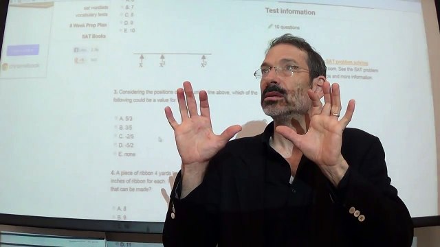 25 of 24 Math Skills SAT Test Oct 2013 Preparation Broward College Free Videos