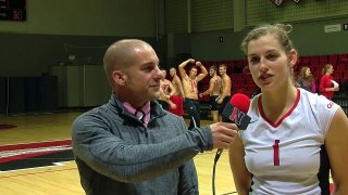 Northeastern Volleyball - Sept. 22 - Post-game Interviews with Jillian Briner, Coach Ken Nichols