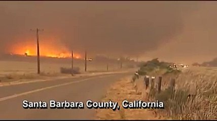 Une tornade de feu en californie