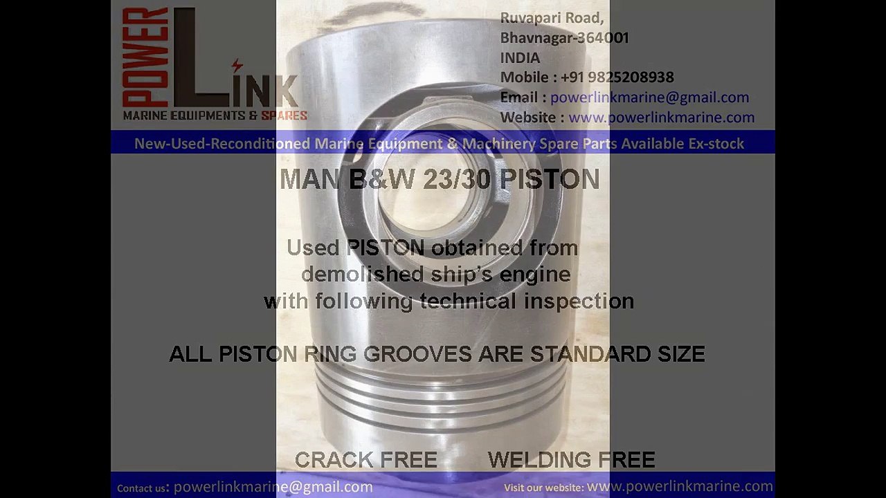 MAN B&W 23/30 PISTON