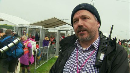 Glastonbury: Huge queues and lots of rain