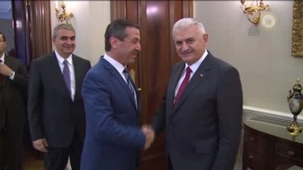 Başbakan Yıldırım, KKTC Dışişleri Bakanı Ertuğruloğlu'nu Kabul Etti