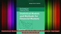 READ book  Statistical Models and Methods for Financial Markets Springer Texts in Statistics Full Free