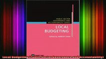 READ book  Local Budgeting Public Sector Governance and Accountability Full Free