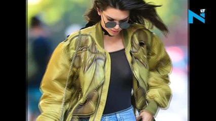 Kendall Jenner flaunts her nip piercinng