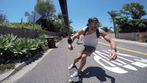 Downhill Skateboarding in Dana Point