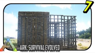 Ark Survival Evolved- Lets Build a Taming Pen