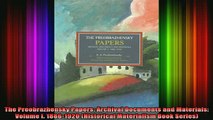 DOWNLOAD FREE Ebooks  The Preobrazhensky Papers Archival Documents and Materials Volume I 18861920 Full Free