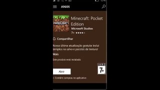 como baixar minecraft 0.15.0 no Windows 10 Mobile leia a descrição créditos ana Julia