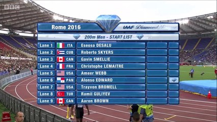 200m H, DL Rome, 02 juin 2016 (Lemaitre 3e)