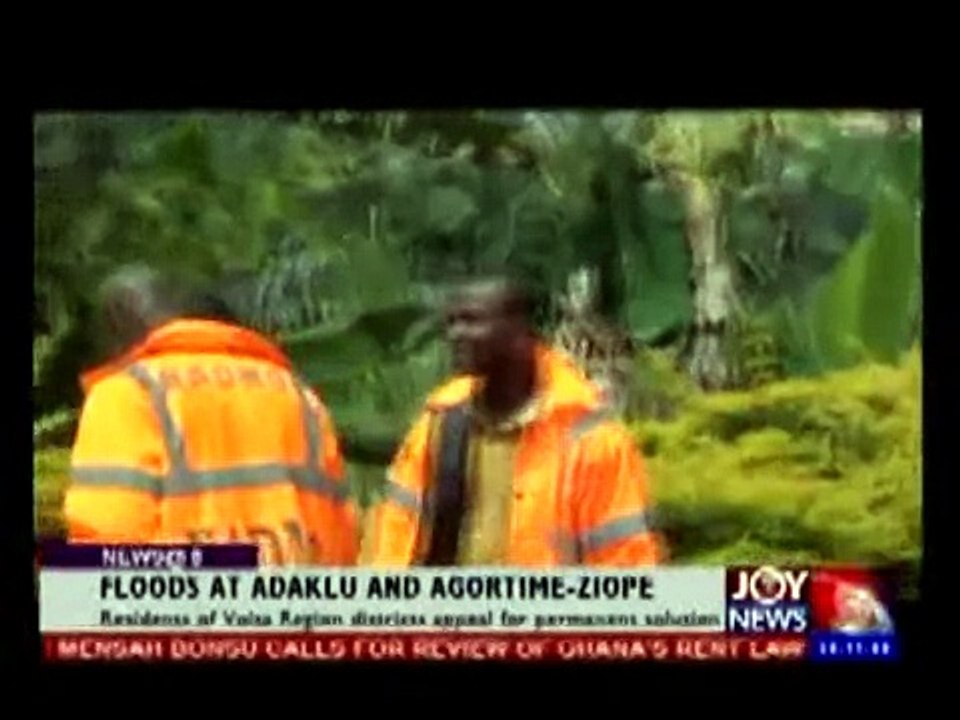 Flood at Adaklu and Agortime Ziope - Joy News @ 8 (29-9-14)