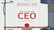 complete  How to Become CEO The Rules for Rising to the Top of Any Organization