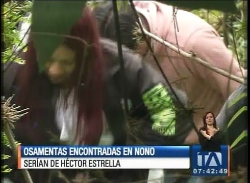 Osamentas encontradas en Nono serian del coronel Héctor estrella