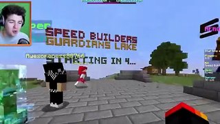 Minecraft SPEED BUILDER! (BUILD OR BE KILLED!) #1 w/PrestonPlayz