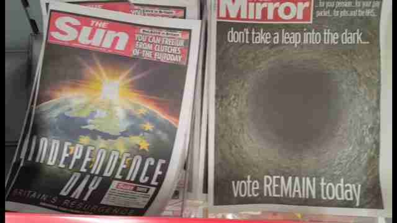 La prensa británica muestra sus colores en el "decisivo" día del referéndum