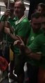 des supporteurs irlandais chantent un une berçeuse à un bébé dans le train de Bordeaux . La France va affronter l'Irlande  en 8e dimanche au parc des Princes à Paris