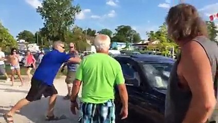 Puppie Trapped Inside The Car On An Hot Summer Day
