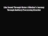 Read Book Like Sound Through Water: A Mother's Journey Through Auditory Processing Disorder
